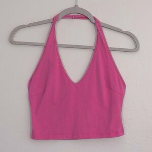 *Princess Polly pink halter crop top 4